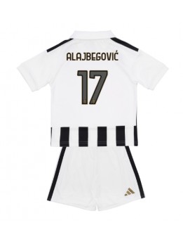 Otroški Nogometna dresi replika Juventus Kerim Alajbegovic #17 Domači 2026-27 Kratek rokav (+ hlače)